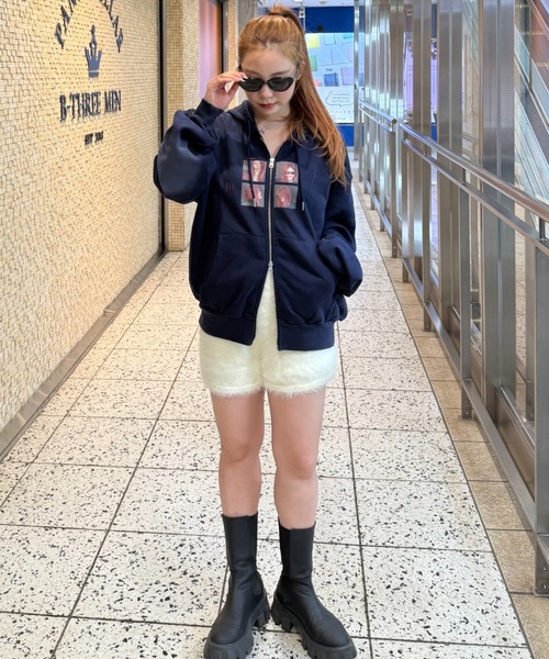 JEANASIS（ジーナシス） パンツ 「25quee」フェザーショートパンツ