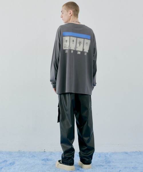 「AIVER」 長袖Tシャツ MEDIUM ブラック メンズ