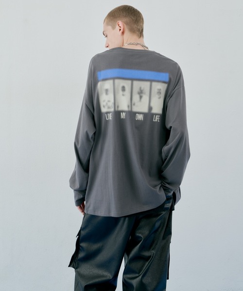 「AIVER」 長袖Tシャツ MEDIUM ブラック メンズ
