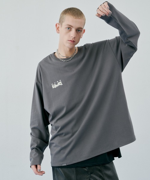 「AIVER」 長袖Tシャツ MEDIUM ブラック メンズ