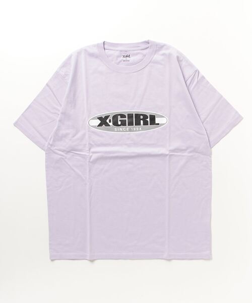 「X-girl」 半袖Tシャツ M ライトパープル レディース