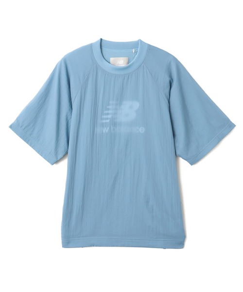 New Balance グレー ネイビー Tシャツ New Balance tシャツ NB GREY WOVEN T SHIRTS / ニューバランス