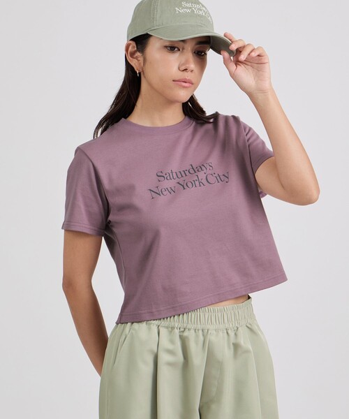 【パープル（50）】Miller Standard SS Tee Saturdays NYC（サタデーズ ニューヨークシティ） tシャツ Miller