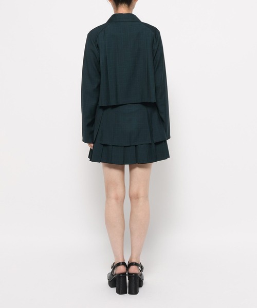 HARE（ハレ） セットアップ 2Pメランジショートジャケット＊スカパン