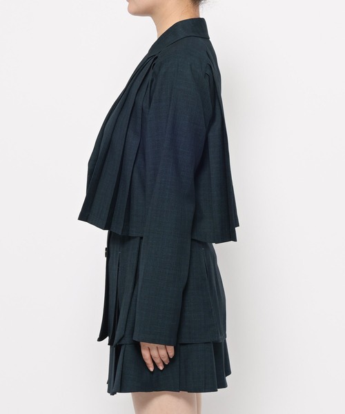 HARE（ハレ） セットアップ 2Pメランジショートジャケット＊スカパン