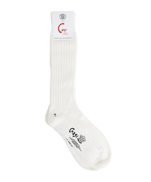 CORGI（コーギ） 靴下 Corgi / コーギー：COTTON PLAIN 3×1 RIB SOCKS