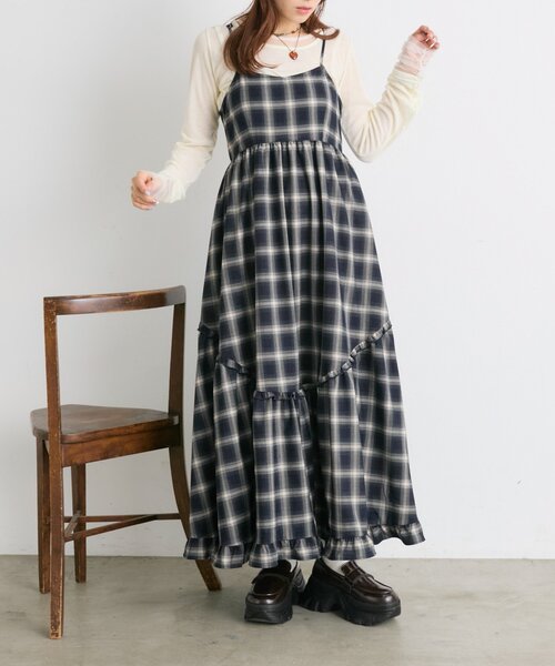 w closet（ダブルクローゼット） ワンピース アソートティアードキャミ