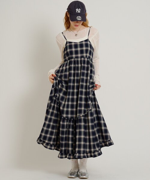 w closet（ダブルクローゼット） ワンピース アソートティアードキャミ
