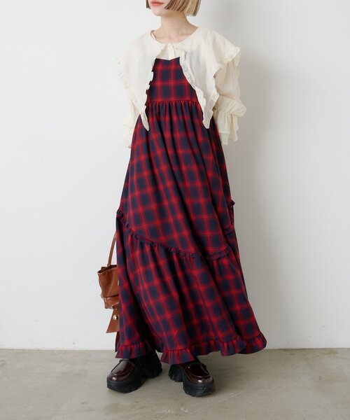 w closet（ダブルクローゼット） ワンピース アソートティアードキャミ