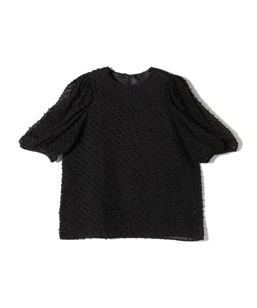 「SHIPS」 半袖ブラウス ONE SIZE ブラック レディースの画像
