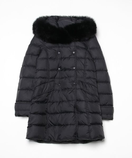 美品！大きいサイズ　デュベティカ ロング ダウン 極暖 オールジップ ラクーン 美品！大きいサイズ デュベティカ ロング ダウン 極暖 オールジップ