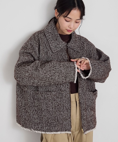 forksy.（フォルクシー） コート アウター 「forksy.」ヘリンボーン