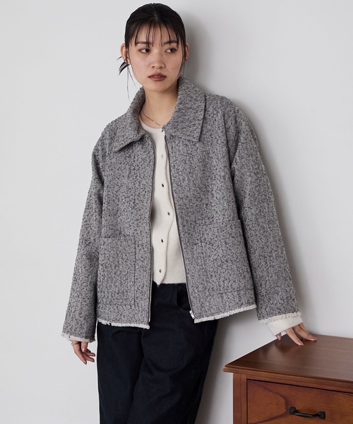 forksy.（フォルクシー） コート アウター 「forksy.」ヘリンボーン