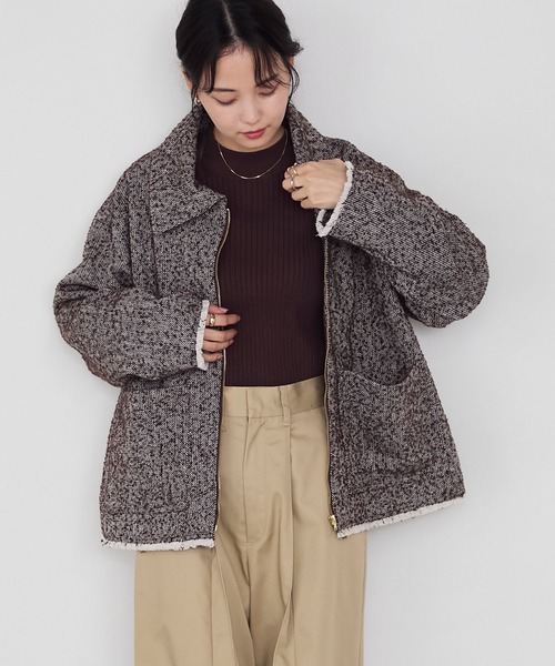 forksy.（フォルクシー） コート アウター 「forksy.」ヘリンボーン