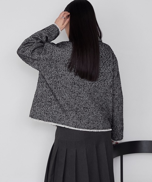 forksy.（フォルクシー） コート アウター 「forksy.」ヘリンボーン 