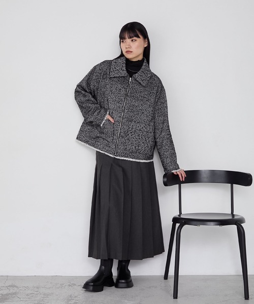 forksy.（フォルクシー） コート アウター 「forksy.」ヘリンボーン 