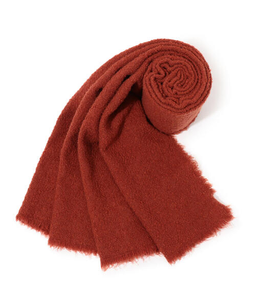 リネンシルク ストール ショールITALY トゥモローランド デプレ美品 TOMORROWLAND（トゥモローランド） ストール FREE ダークオレンジ