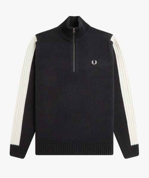 FRED PERRY（フレッドペリー） セーター ニット Ribbed Sleeve Half