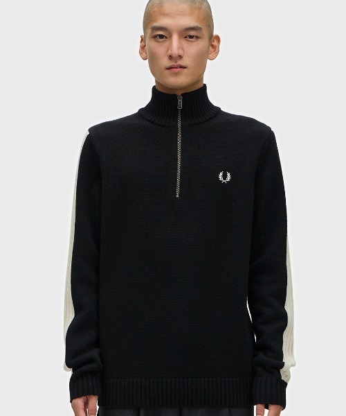 FRED PERRY（フレッドペリー） セーター ニット Ribbed Sleeve Half