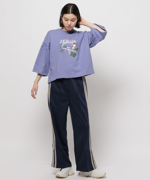 「niko and...」 半袖カットソー MEDIUM チャコール レディース_画像9