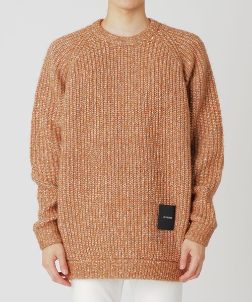 「LOVELESS」 長袖ニット S ライトイエロー メンズ_画像5