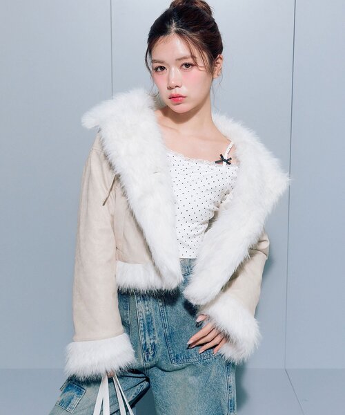 OLIVE des OLIVE（オリーブデオリーブ） ムートンコート ボアコート