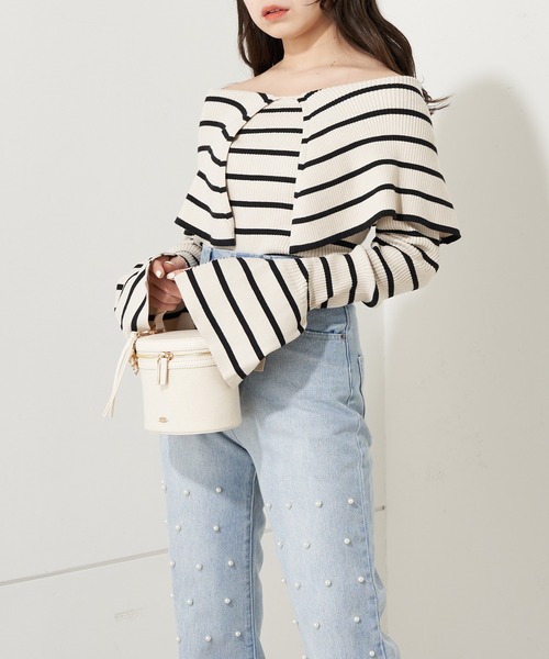 「Chico」 長袖ニット FREE アイボリー レディース_画像3