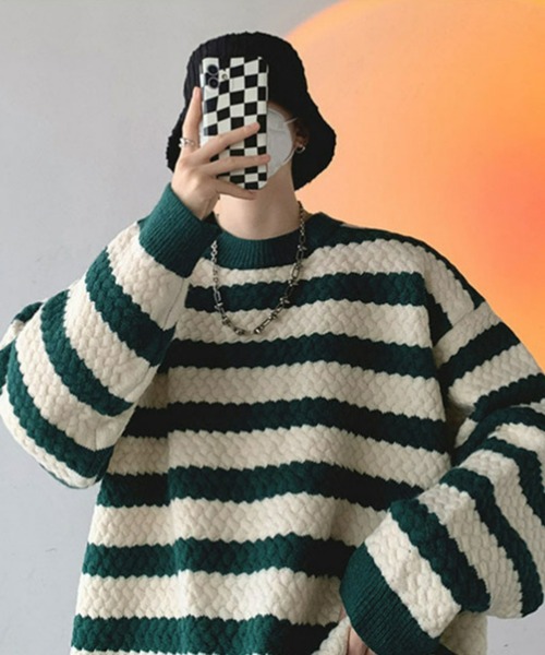 セーター ニット メンズボーダーニット メンズ : ZOZOTOWN Yahoo!店 