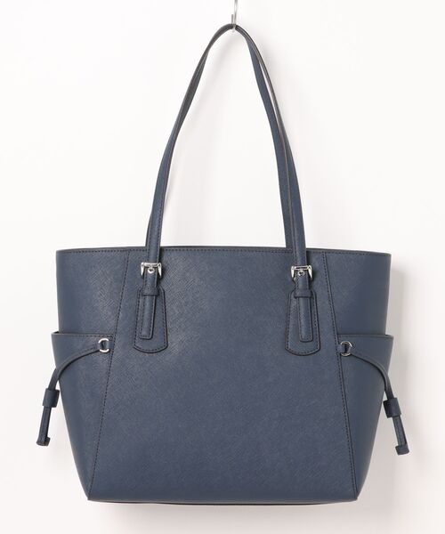 新品MICHAEL KORS ネイビーレザートートバッグ マイケルコース MICHAEL KORS バッグ （ネイビー） -アウトレット通販