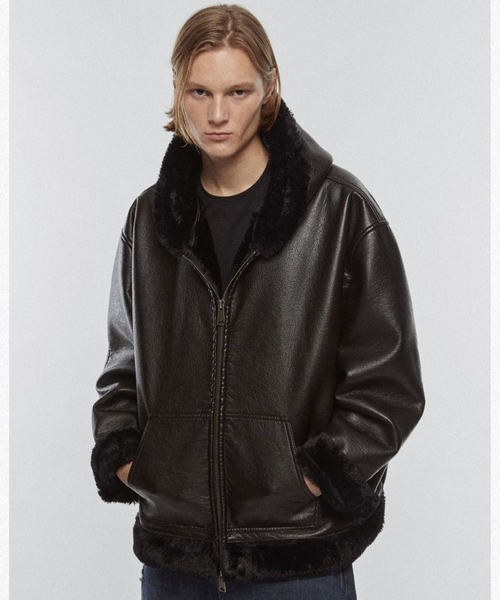 V2 ブルゾン アウター V2／8224レザームートンジャケット メンズ