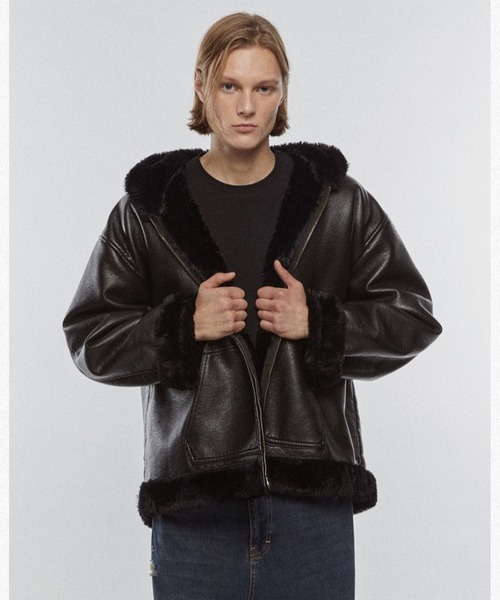 V2 ブルゾン アウター V2／8224レザームートンジャケット メンズ