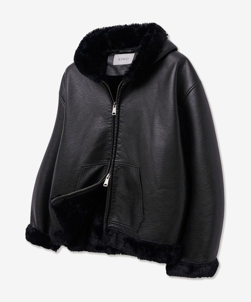 V2 ブルゾン アウター V2／8224レザームートンジャケット メンズ