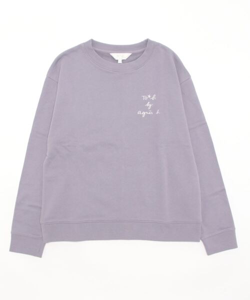 To b. by agnes 「To b.」 スウェットカットソー 38 パープル
