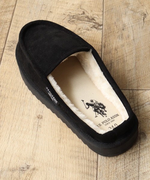 「U.S. POLO ASSN.」 モカシンシューズ 25.0cm ブラック レディース_画像9