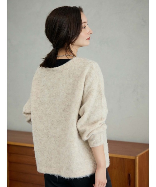 「fifth」 ニットカーディガン M ベージュ レディース_画像8