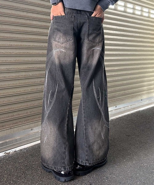 Nylaus デニムパンツ ジーンズ ダブルウエスト ArchiveNylaus 日本 