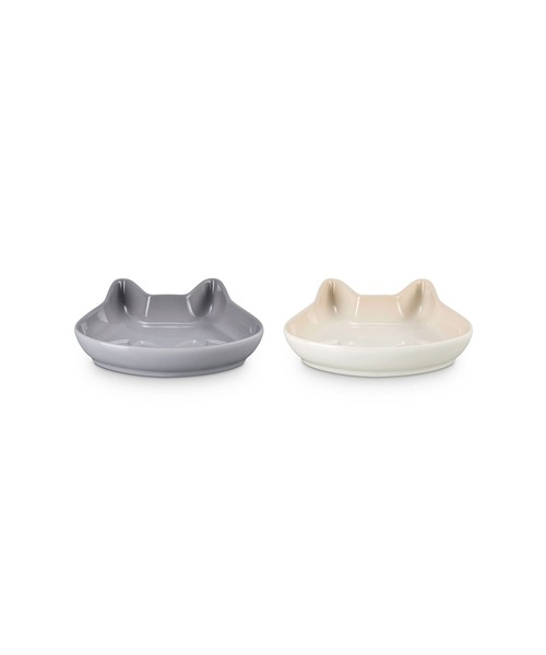 Le Creuset（ル・クルーゼ） 食器 ミニ・キャット・プレート (2枚入り