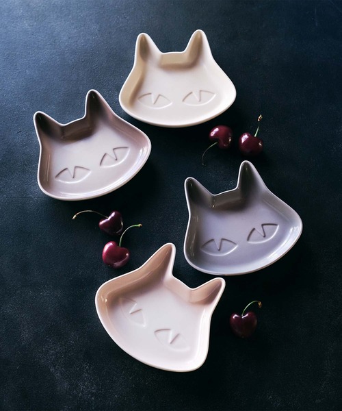 Le Creuset（ル・クルーゼ） 食器 ミニ・キャット・プレート (2枚入り