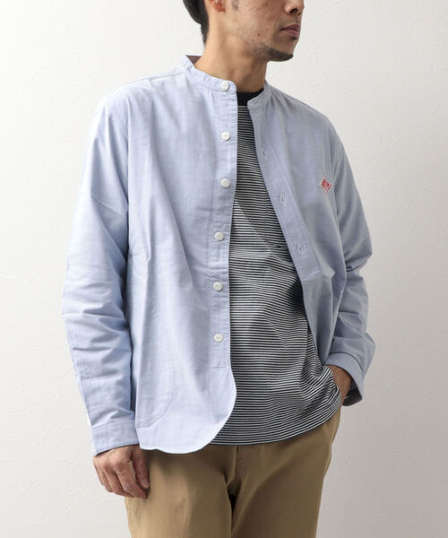 Danton（ダントン） 長袖シャツ 42 サックスブルー メンズ : ZOZOTOWN