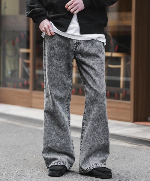 Rocky Monroe（ロッキーモンロー） ワイドパンツ ジーンズ ルーズ