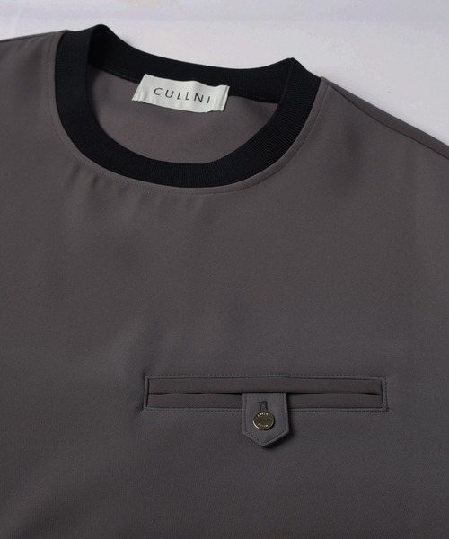 CULLNI（クルニ） tシャツ Dry Twill Button-Tab Pocket Short Sleeve
