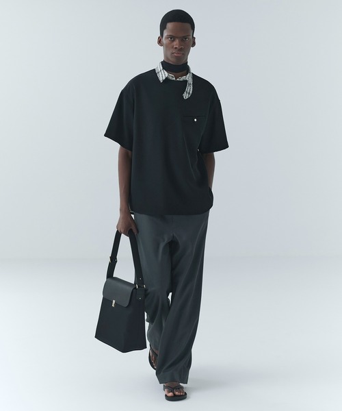 CULLNI（クルニ） tシャツ Dry Twill Button-Tab Pocket Short Sleeve