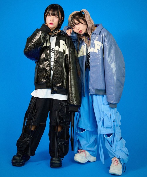 レザージャケット ガルフィー GALFY（ガルフィー） レザーブルゾン L ブラック メンズ : ZOZOTOWN