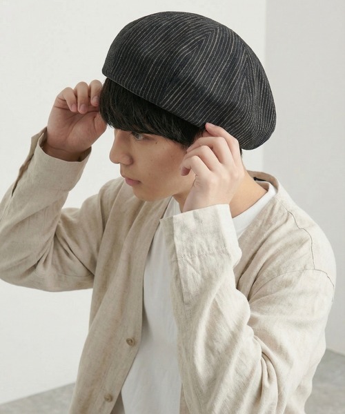 Ruben 帽子 ベレー帽 メンズ RUBEN STRIPEBERET ストライプベレー
