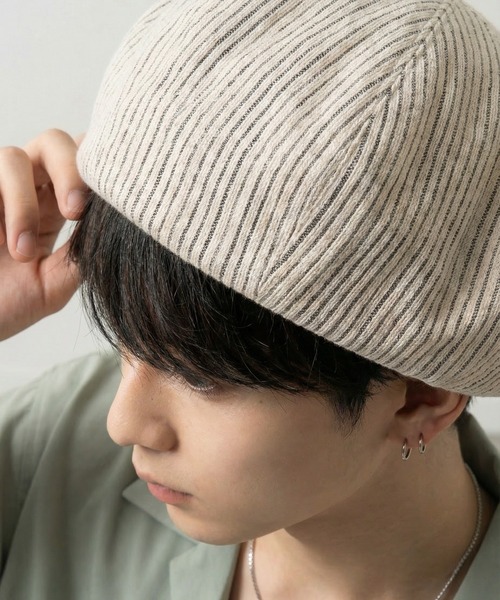 Ruben 帽子 ベレー帽 メンズ RUBEN STRIPEBERET ストライプベレー