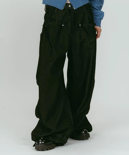 ジーンズ デニム デニムパンツ cling drape denim pants(unisex) レディース メンズ
