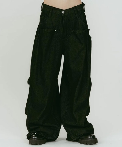 ジーンズ デニム デニムパンツ cling drape denim pants(unisex) レディース メンズ