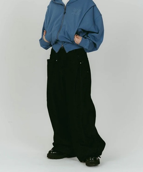 ジーンズ デニム デニムパンツ cling drape denim pants(unisex) レディース メンズ