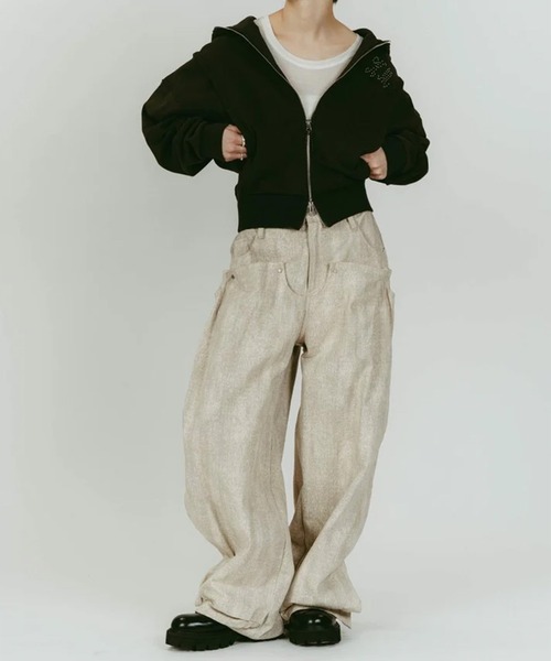 ジーンズ デニム デニムパンツ cling drape denim pants(unisex) レディース メンズ