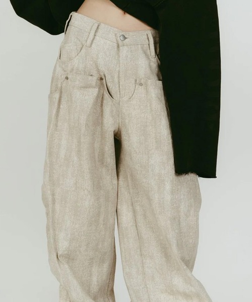 ジーンズ デニム デニムパンツ cling drape denim pants(unisex) レディース メンズ